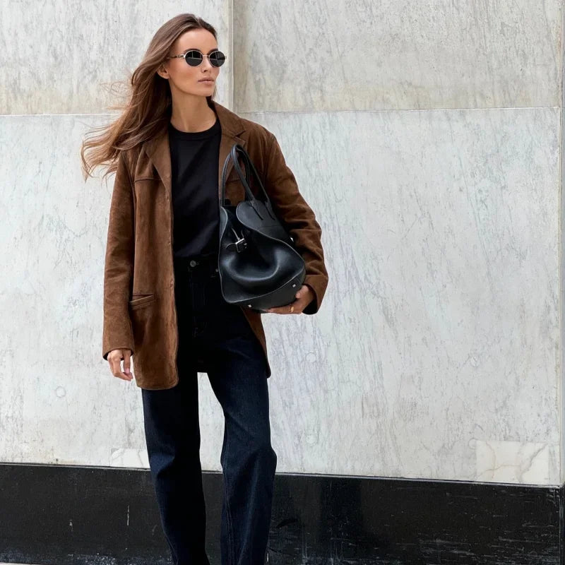 Clara - Damen Oversized Blazer Casual Chic