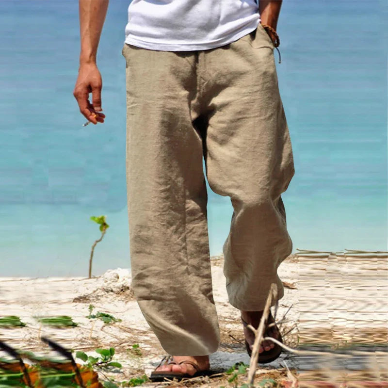 Noah - Herren Freizeithose mit weitem Schnitt und Kordelzug