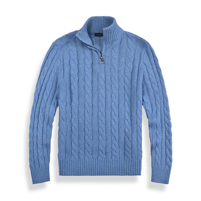 Adrian – Old Money Half Zip Sweater Herren
