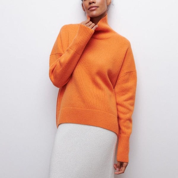 Clara – Damen Kaschmir-Rollkragenpullover im Oversize-Look