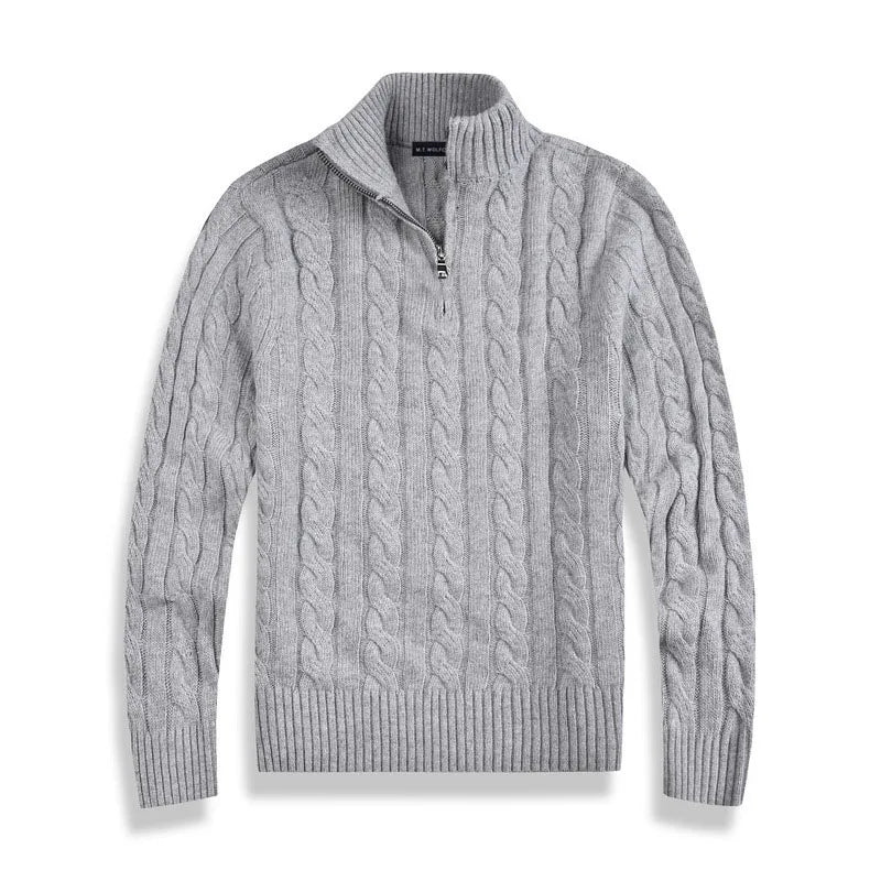 Adrian – Old Money Half Zip Sweater Herren