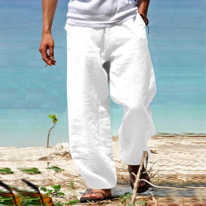 Noah - Herren Freizeithose mit weitem Schnitt und Kordelzug