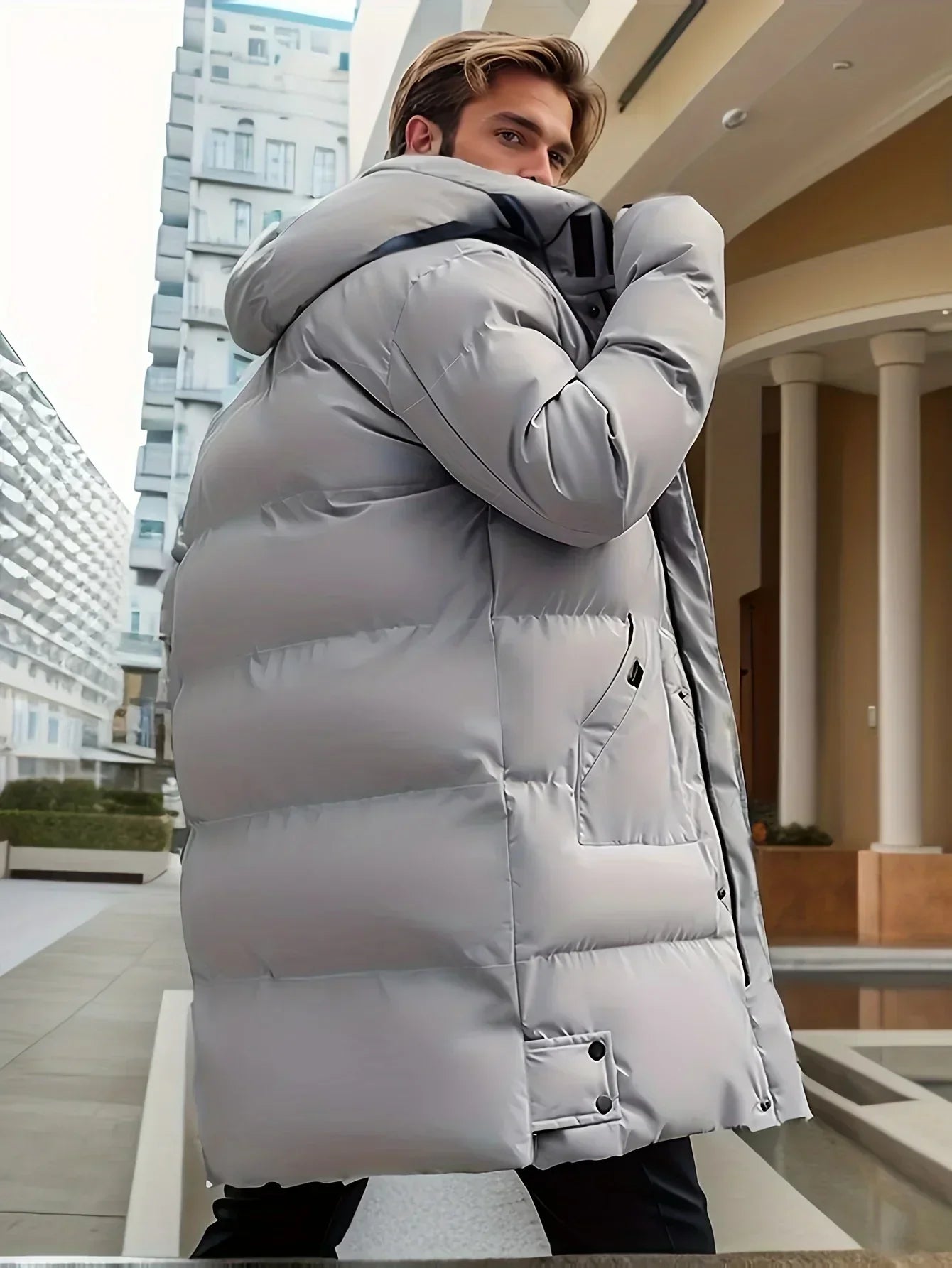 Max – Langer Herren Parka mit Kapuze