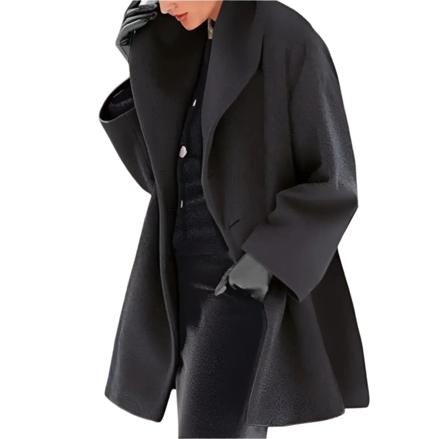 Aurora – Damen Oversize Mantel mit elegantem Schalkragen