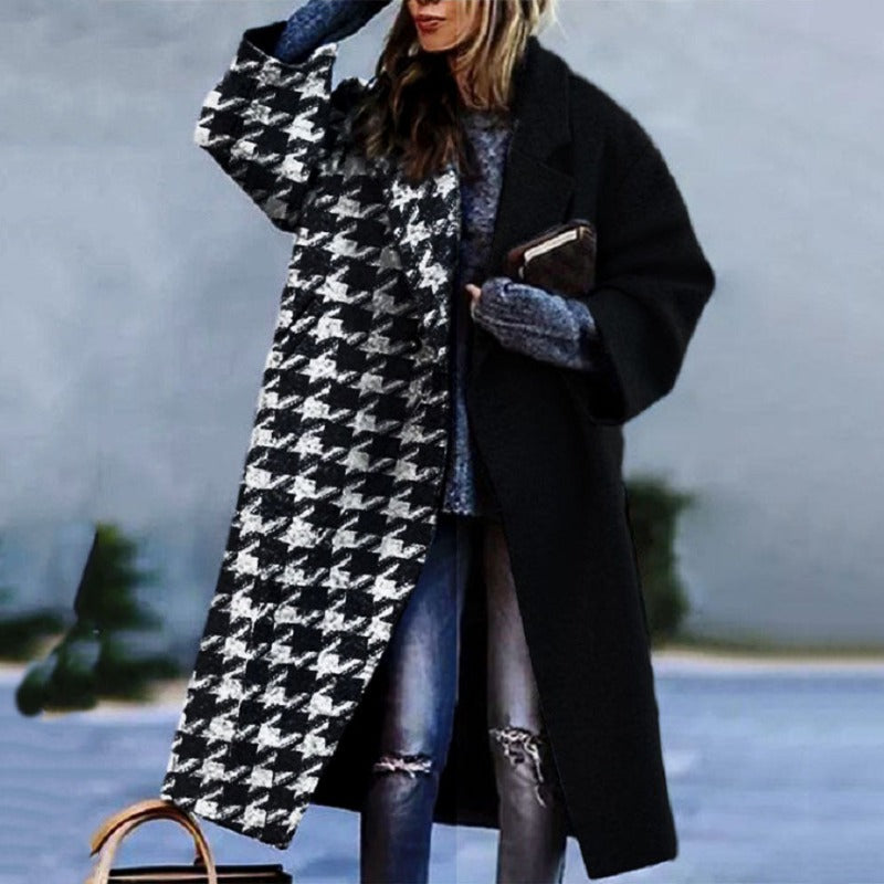Marisol - Damen Oversize Mantel Zweifarb Design