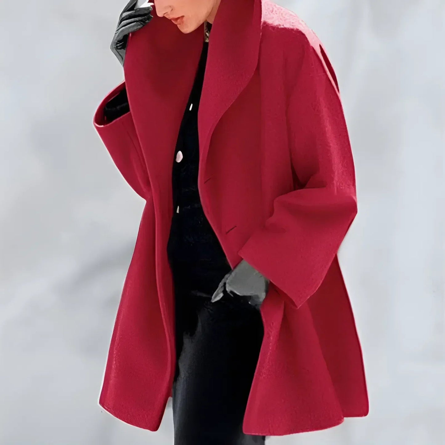 Aurora – Damen Oversize Mantel mit elegantem Schalkragen