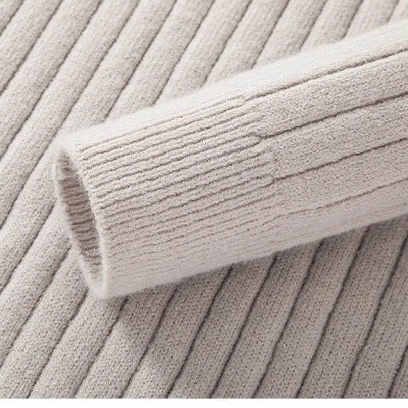 Fabian - Herren Strickpullover mit halbem Reißverschluss