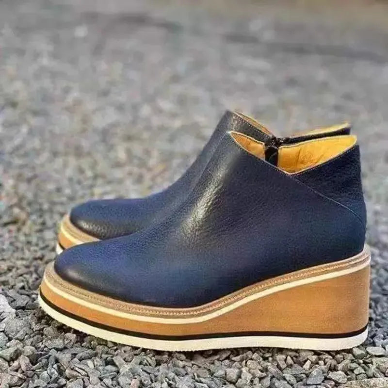 Noemi – Modische Plateau-Stiefeletten mit Reißverschluss