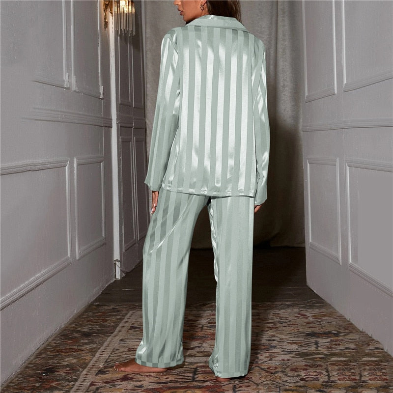 Sofia - Damen Pyjama Set aus Satin