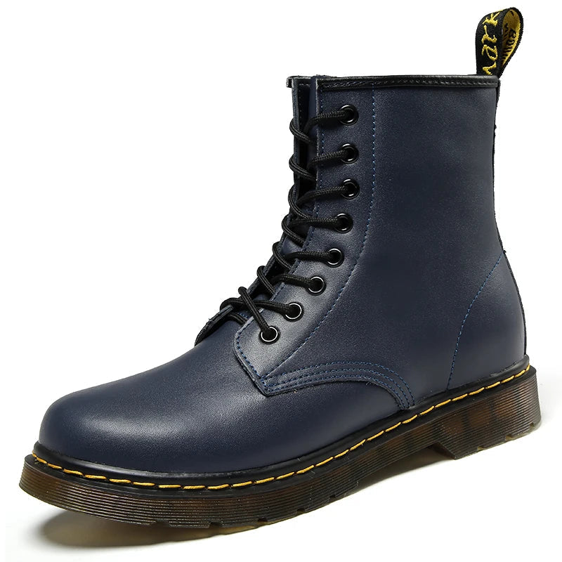 Mason – Klassische Herren Boots mit gelber Ziernaht im Retro-Style