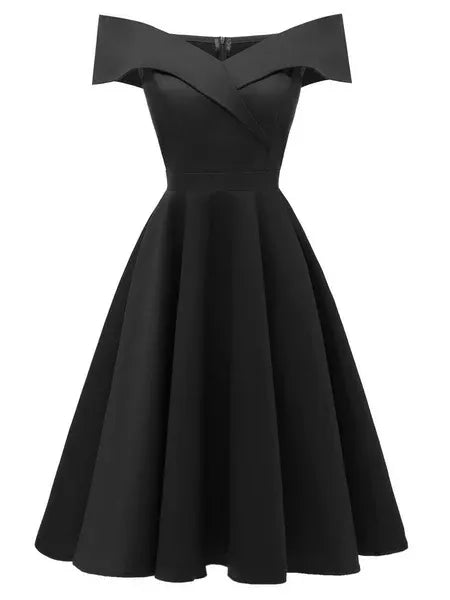Clara - Damen Cocktailkleid mit schulterfreiem Schnitt