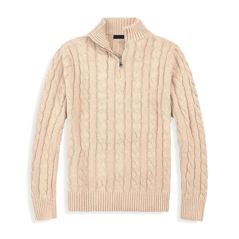Adrian – Old Money Half Zip Sweater Herren