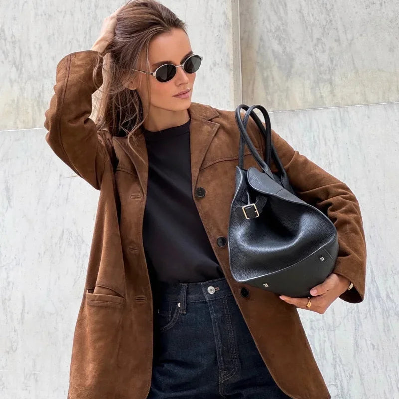 Clara - Damen Oversized Blazer Casual Chic