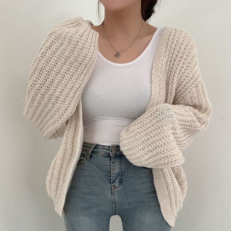 Lea - Damen Strickjacke im Oversize-Look