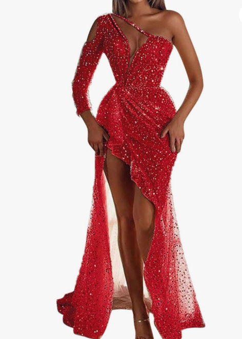 Diana - Damen Abendkleid mit Schlitz