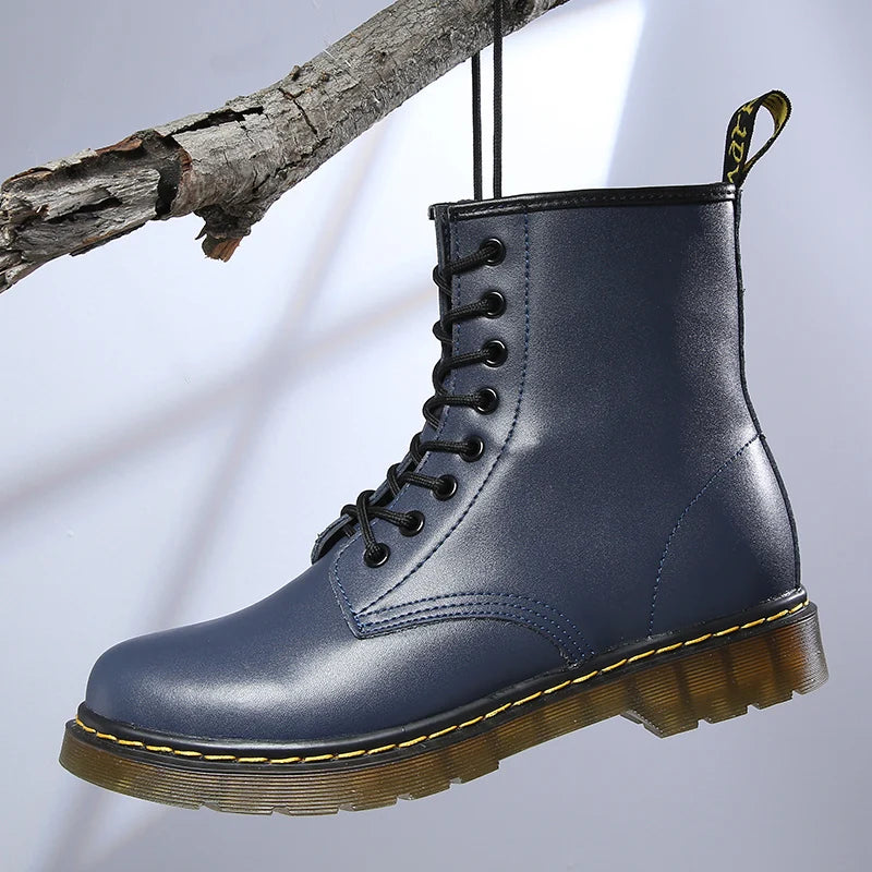 Mason – Klassische Herren Boots mit gelber Ziernaht im Retro-Style