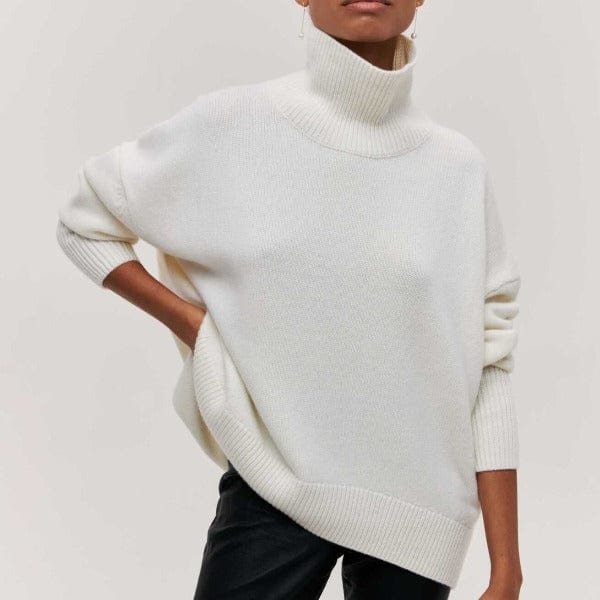 Clara – Damen Kaschmir-Rollkragenpullover im Oversize-Look