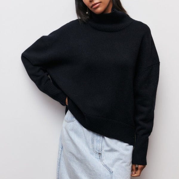 Clara – Damen Kaschmir-Rollkragenpullover im Oversize-Look