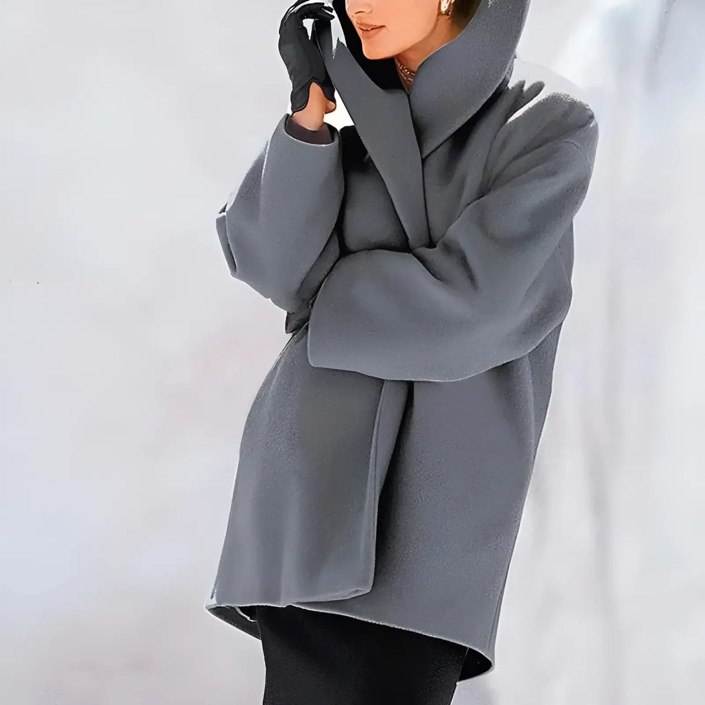 Aurora – Damen Oversize Mantel mit elegantem Schalkragen
