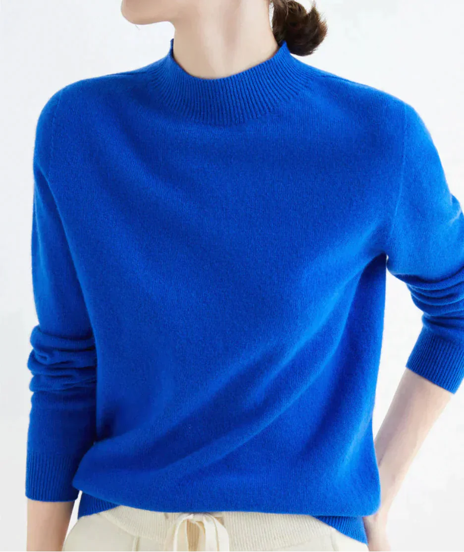 Clara – Klassischer Kaschmir Damenpullover