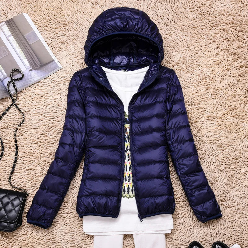 Lina – Leicht gesteppte Kapuzenjacke Damen