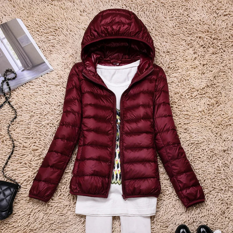 Lina – Leicht gesteppte Kapuzenjacke Damen