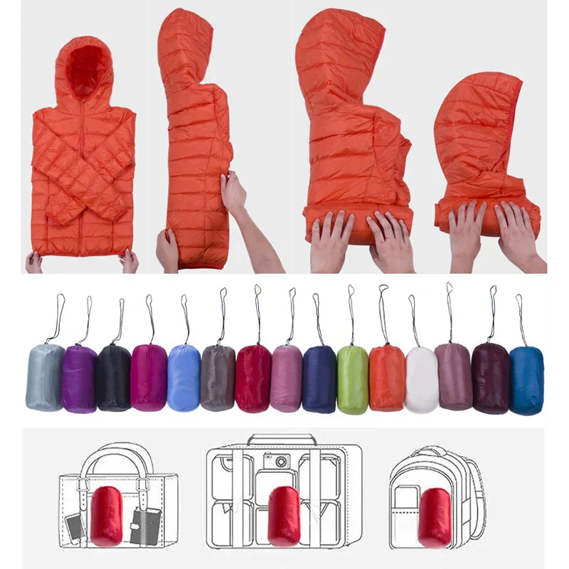 Lina – Leicht gesteppte Kapuzenjacke Damen