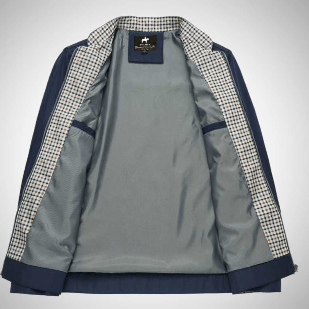 David – Übergangsjacke Herren mit Stehkragen und Reißverschluss