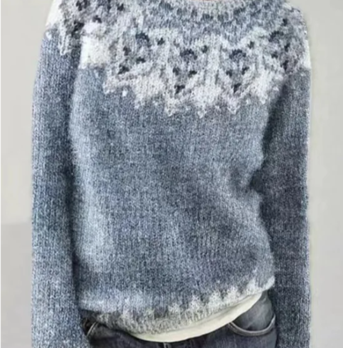 Anna – Farbverlauf Strickpullover Damen
