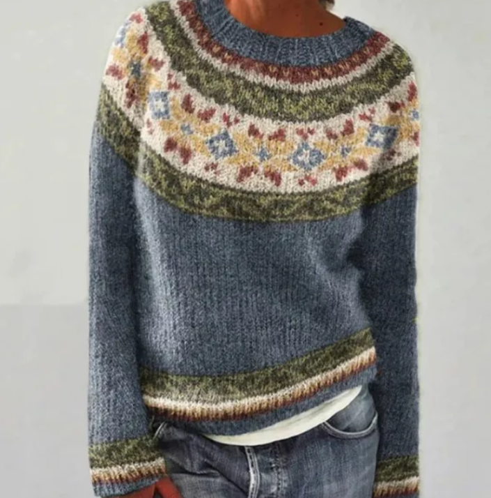 Anna – Farbverlauf Strickpullover Damen