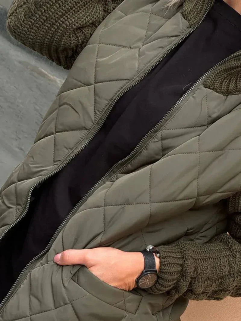 Klara – Stepp-Strick Hybridjacke Damen