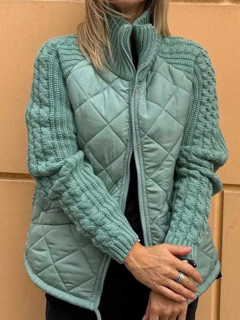 Klara – Stepp-Strick Hybridjacke Damen