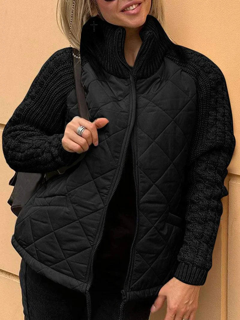Klara – Stepp-Strick Hybridjacke Damen