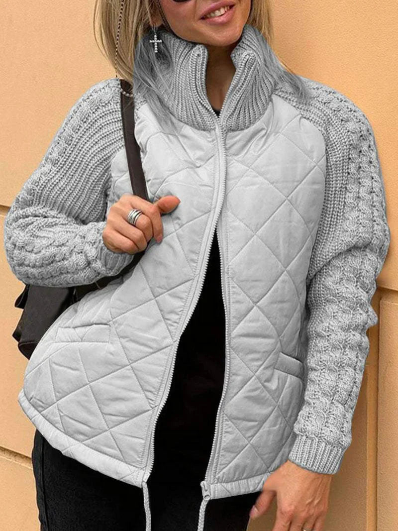 Klara – Stepp-Strick Hybridjacke Damen