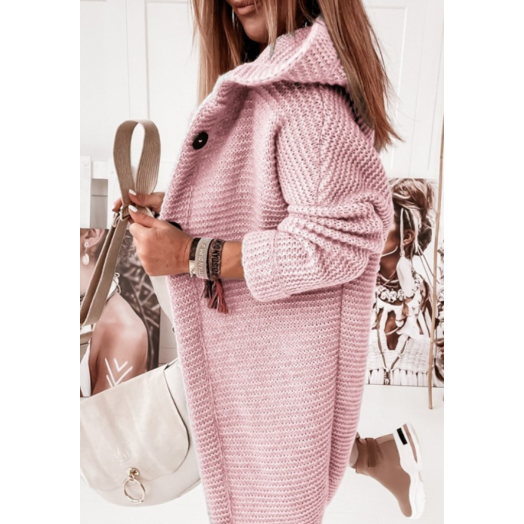 Lia – Damen Strick-Cardigan mit Kapuze