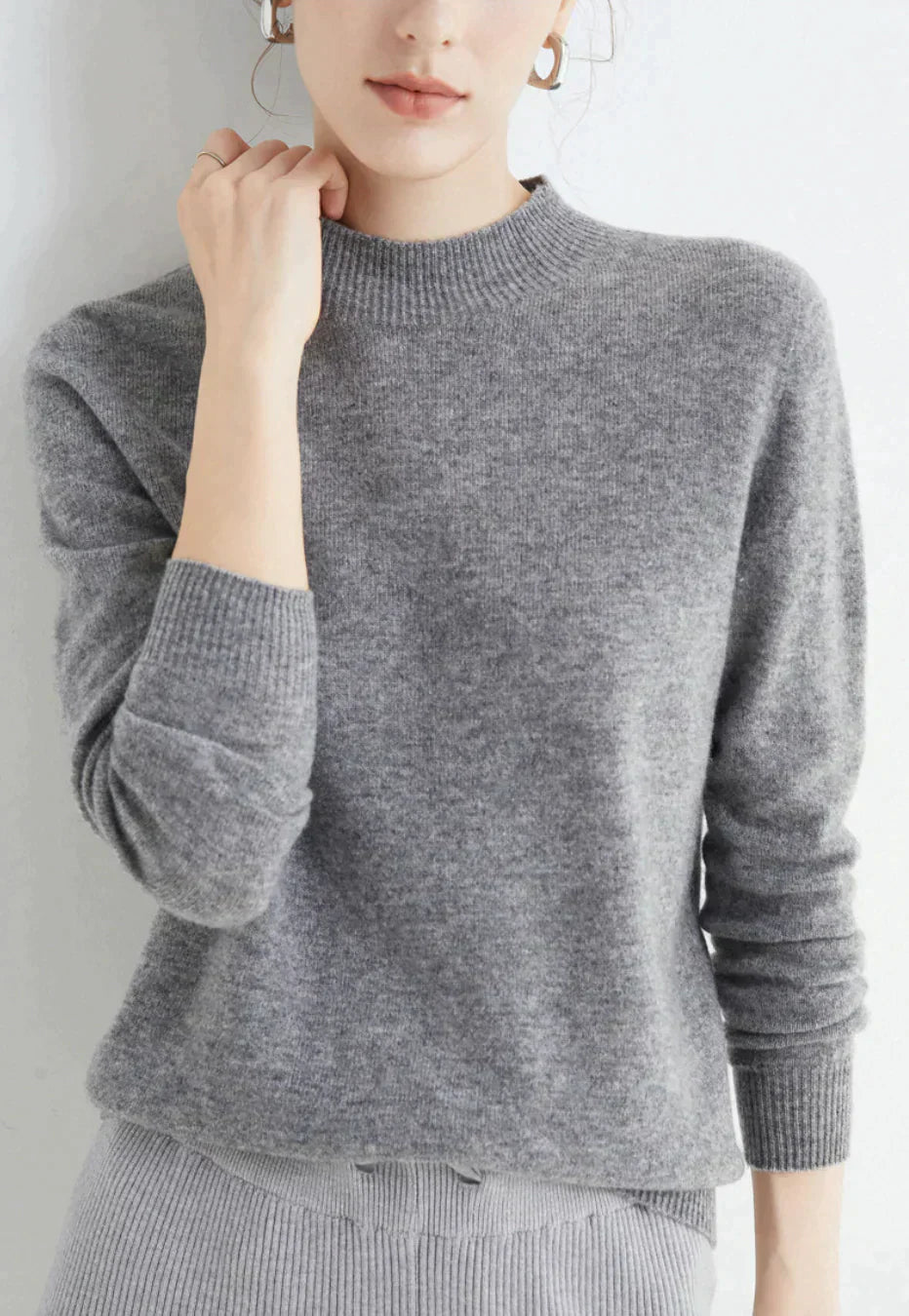 Clara – Klassischer Kaschmir Damenpullover