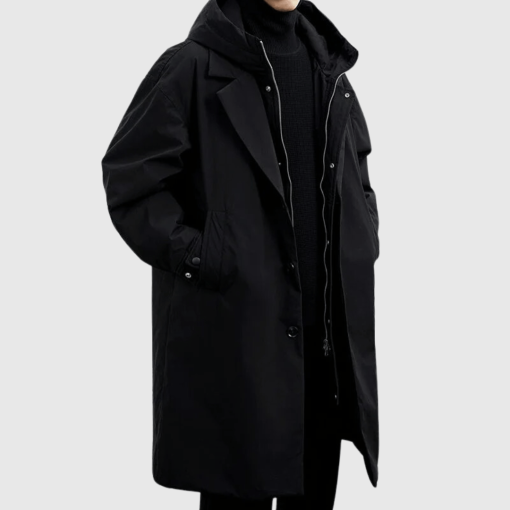 Lennard – Oversize Mantel mit Kapuze für Herren