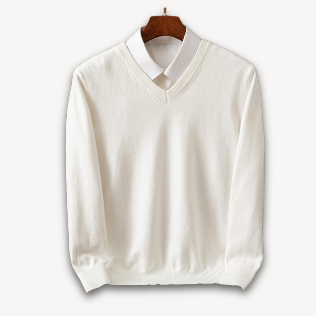 Alexander - Herrenpullover mit V-Ausschnitt