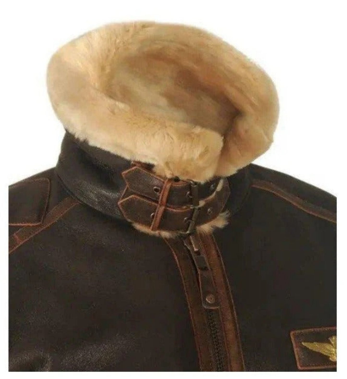 Ethan – Herren Fliegerjacke mit Fellkragen und Retro-Design