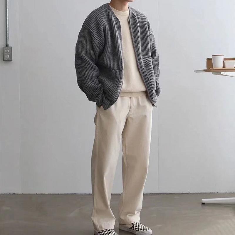 Noah - Herren Strickjacke mit Reißverschluss