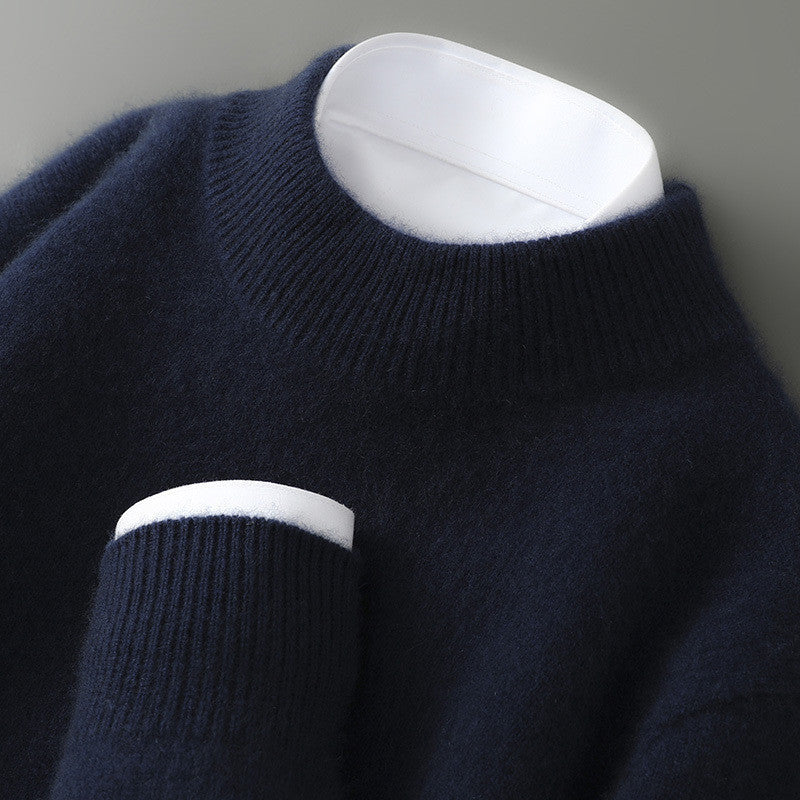 Michael - Herren Strickpullover mit Rundhalsausschnitt