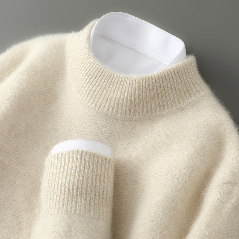 Michael - Herren Strickpullover mit Rundhalsausschnitt