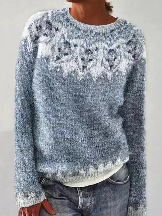 Anna – Farbverlauf Strickpullover Damen