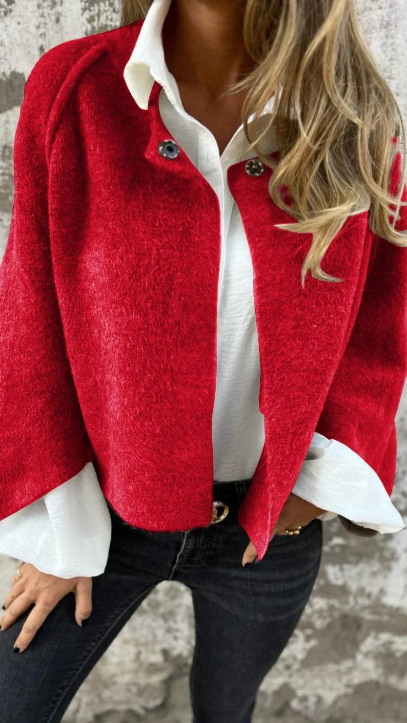 Elisa – Kurzjacke mit Strukturstoff Damen
