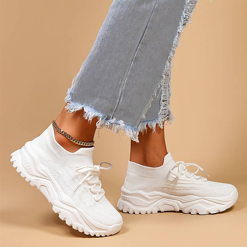 Velora – Orthopädischer Chunky-Sneaker mit Stretch-Knit
