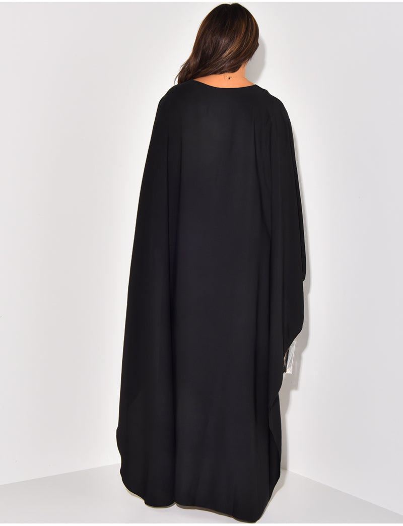 Amira – Maxikleid Damen mit Cape-Ärmeln