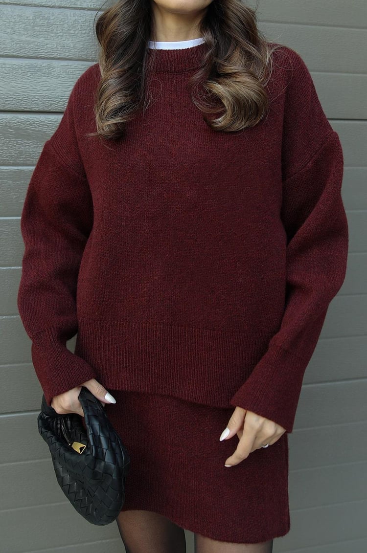 Lina – Strickpullover mit Minirock Damen