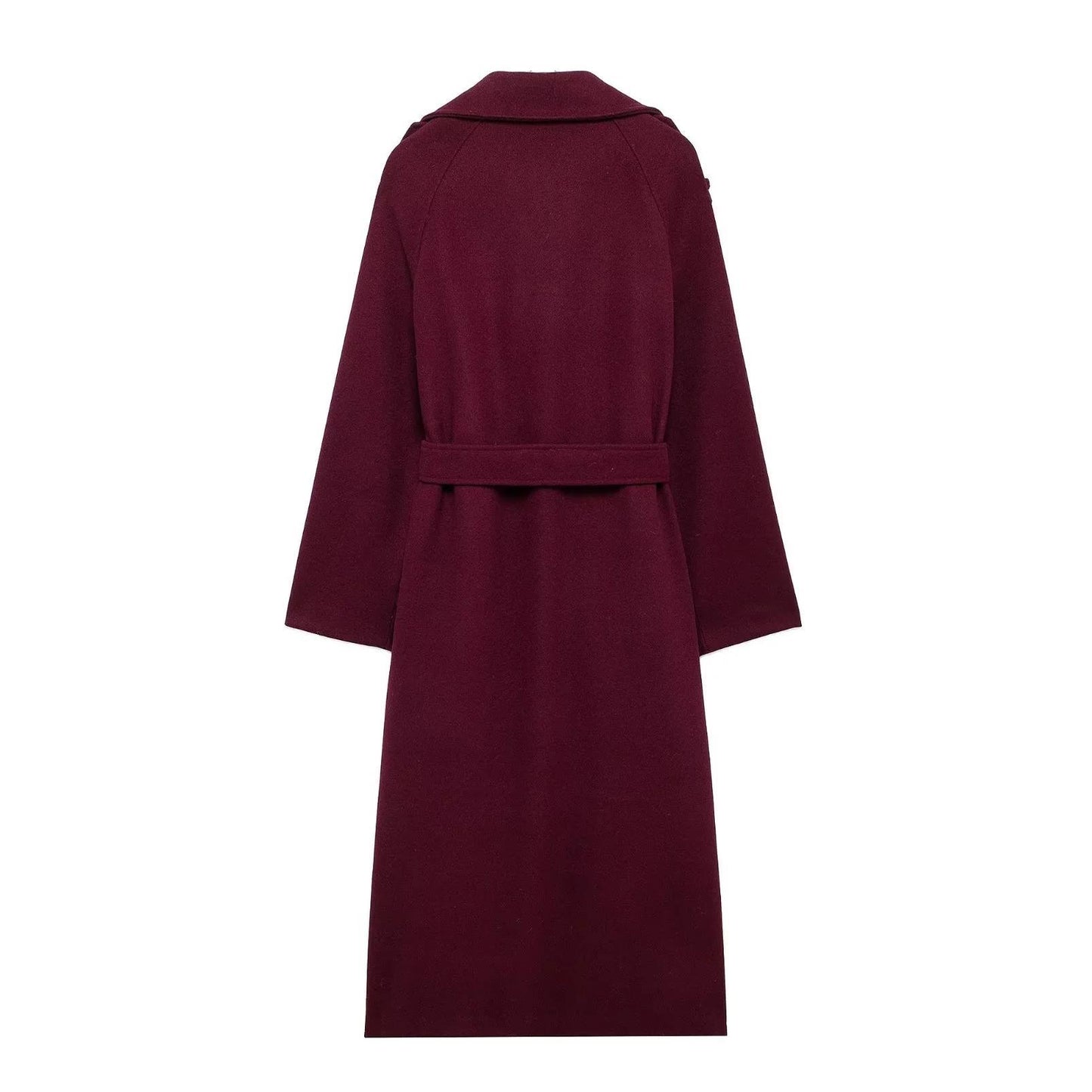Claudine - Damen Trenchcoat mit Bindegürtel und Doppelreiher-Design