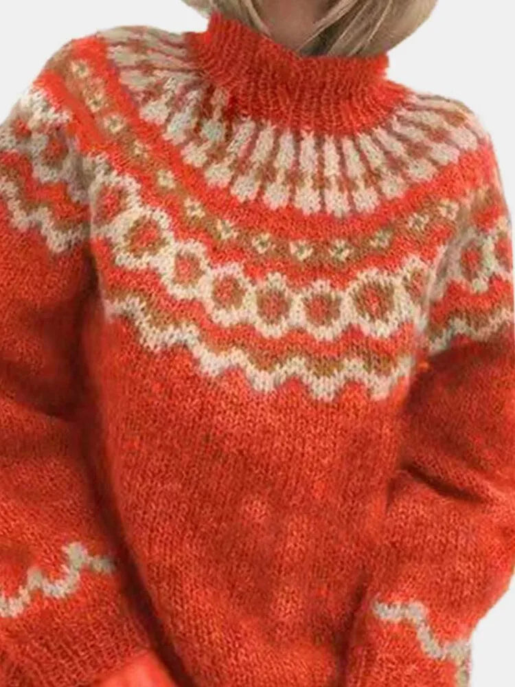 Sophie - Damen kaschmir Pullover und Stehkragen