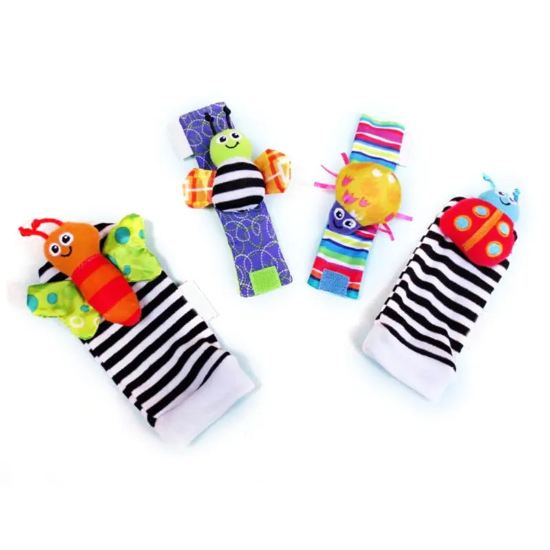 Sensory Baby Plush Socks and Wristbands